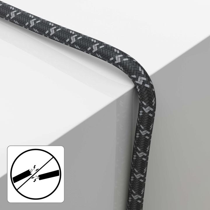 Actual product image Hama SAT connection cable, F plug - F plug, metal, gold-plated, 1.5 m, 120 dB (120 dB, Antenna cable)