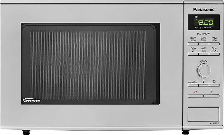 Panasonic - NNSD27HSUPG - Magnetron - Solo - 23 liter - Inverter technologie - 1000 watt - RVS (23 l)