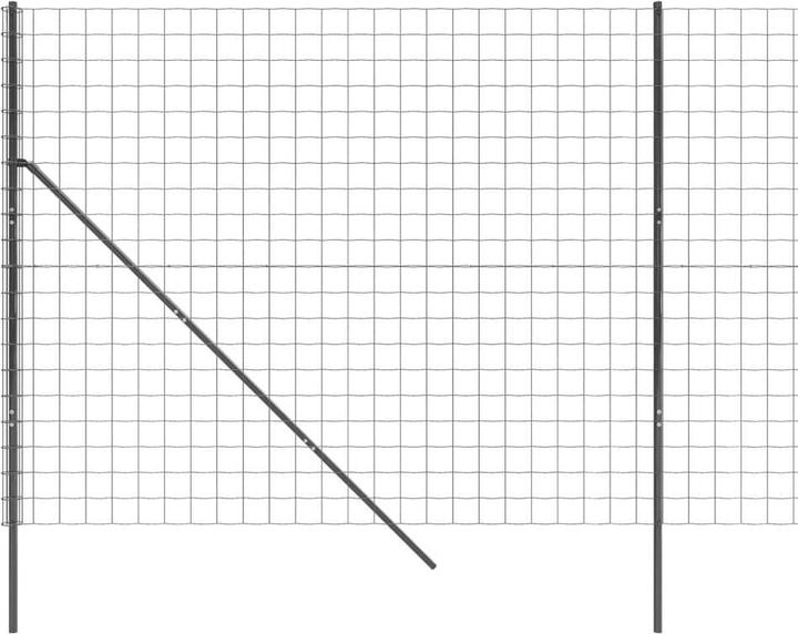Actual product image VidaXL Maschendrahtzaun Anthrazit 2,2x10 m Verzinkter Stahl