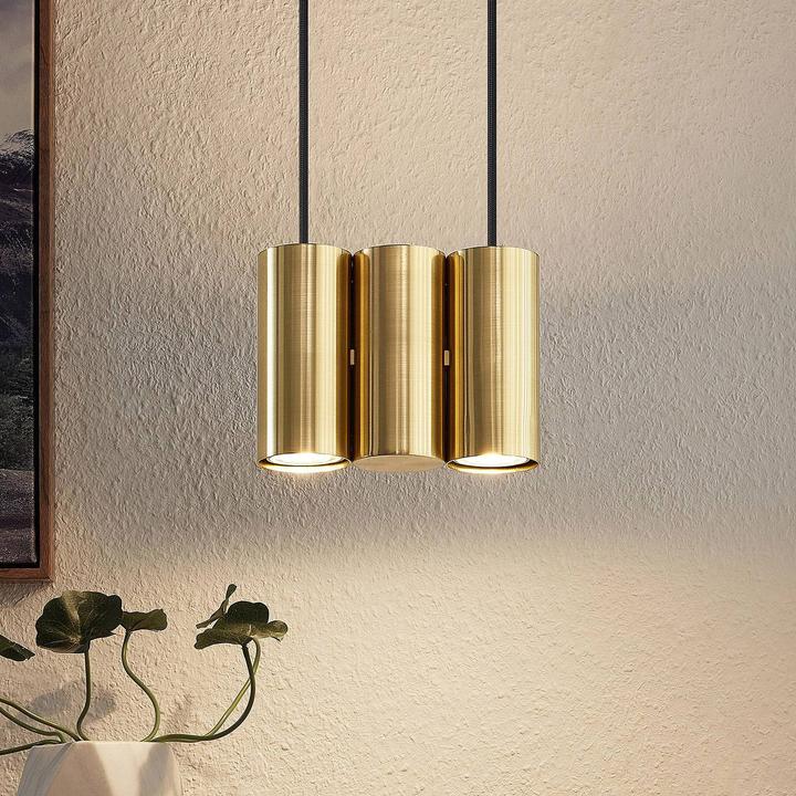 Image du produit Lucande Cesur 3 Lampe à suspendre Brass (GU10)