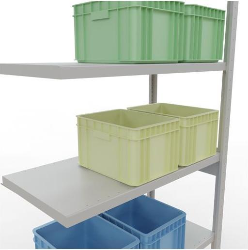 Produktbild Schulte Lagertechnik Stecksystem Anbauregal MULTIplus250 mit Kreuzstrebe