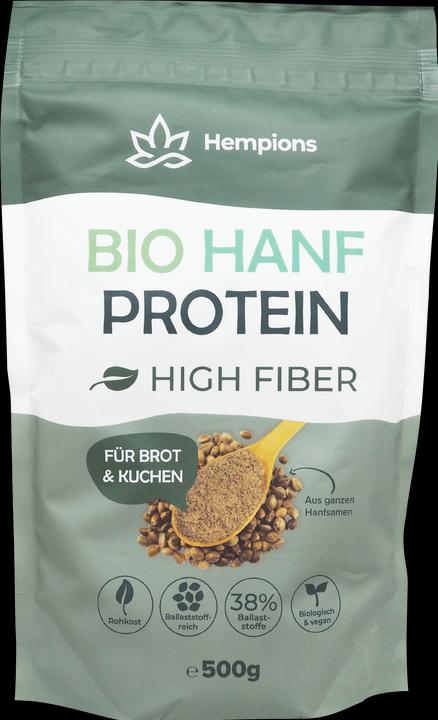 Actual product image Hempions Organic hemp protein (Neutral nutty, 1 pcs., 500 g)