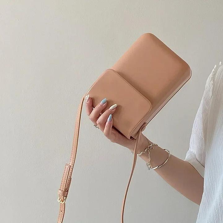 Only-Bags.Store Klappe Crossbody Taschen Mini PU Leder Schultertaschen und Handtaschen Telefon Einfache feste