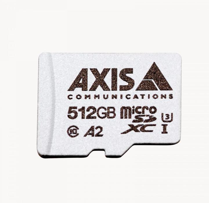 Actual product image Axis Memory card Surveillance 512 GB microSDXC 1 piece (512 GB, microSDXC, U3, UHS-I)