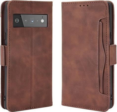 Actual product image Cover-Discount Google Pixel 6 - case with many card slots brown (Google Pixel 6)