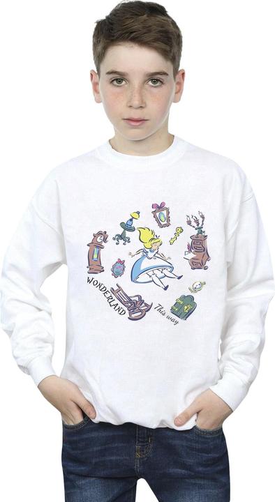 Produktbild Disney Jungen Alice im Wunderland Falling Sweatshirt (128)