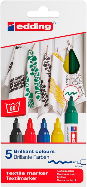 Actual product image Edding Textile Marker 4500 (Sorted, 2 mm, 5 x)
