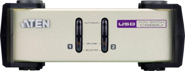 Actual product image Aten CS82U, 2 Port KVM Switch, USB, PS/2 & VGA
