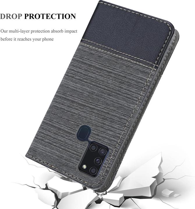 Actual product image Cadorabo Book Jeans Optics Cover (Samsung Galaxy A21s)