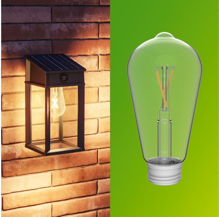 Immagine prodotto Philips Lighting Geri 929004632601 Solar-Aussenwandleuchte 3.2 W Warmweiss Schwa (470 lm, IP44)