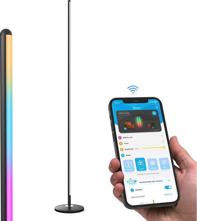 Image du produit Govee Lampadaire Smart Corner, RGBICW (1000 lm)