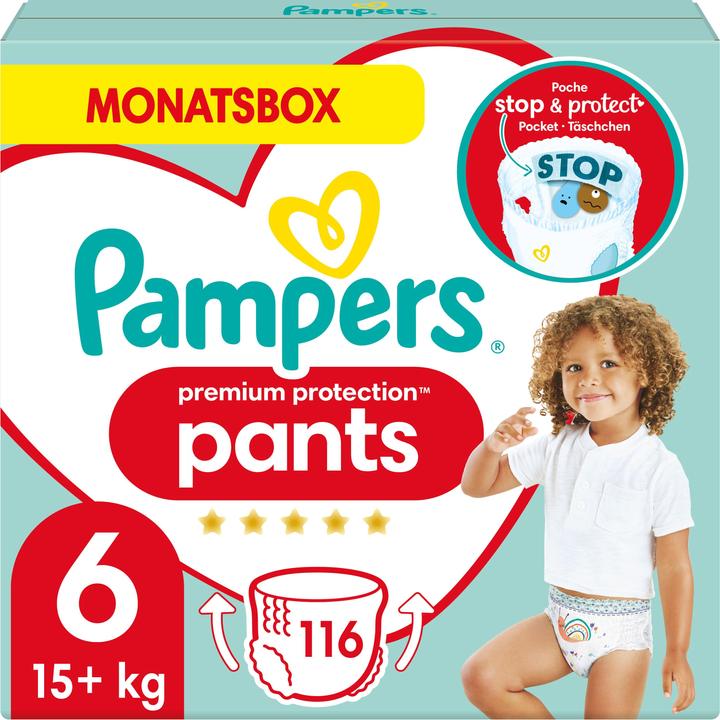 Produktbild Pampers Premium Protection Pants (Gr. 6, Monatsbox, 116 Stück)