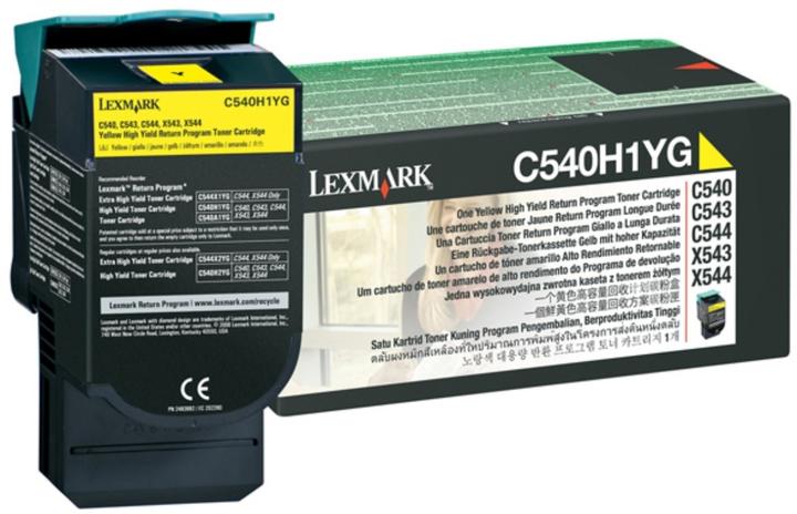Actual product image Lexmark C540h1yg (Y)