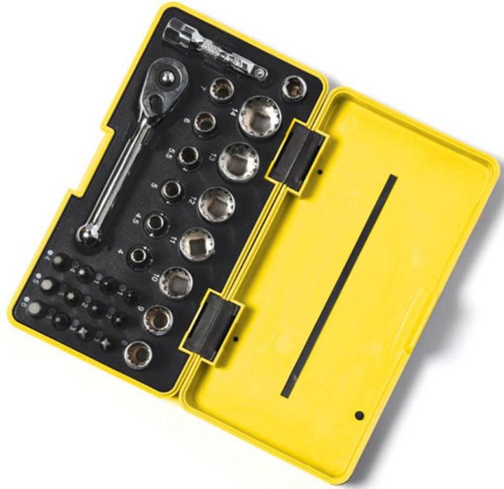 C.K Magma C.K Pocket Socket Set 1/4", 28 pieces (7 mm, 13 mm, 14 mm, 5 mm, 8 mm, 9 mm, 6 mm, 4.5 mm, 5.5 mm, 11 mm, 12 mm, 10 mm, 4 mm)
