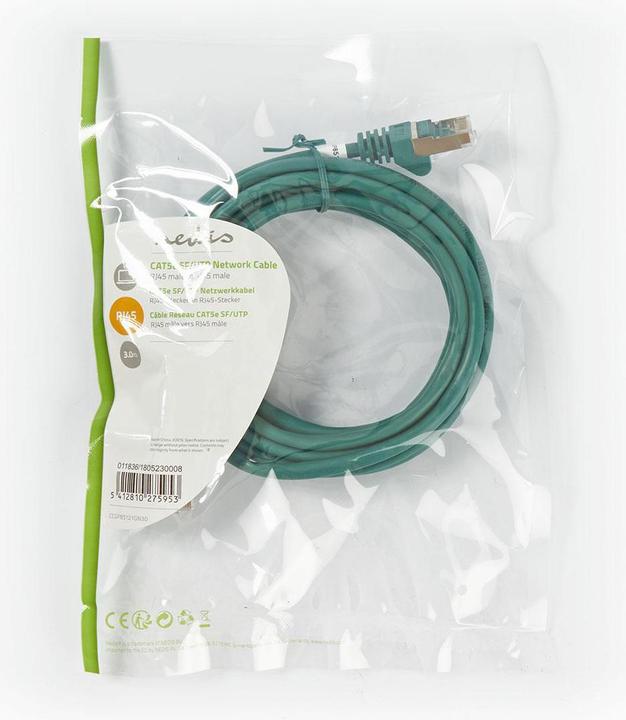 Produktbild Nedis CAT5e Netzwerkkabel SF/UTP R J45 Stecker - RJ45 Stecker (S/FTP, CAT5e, 3 m)