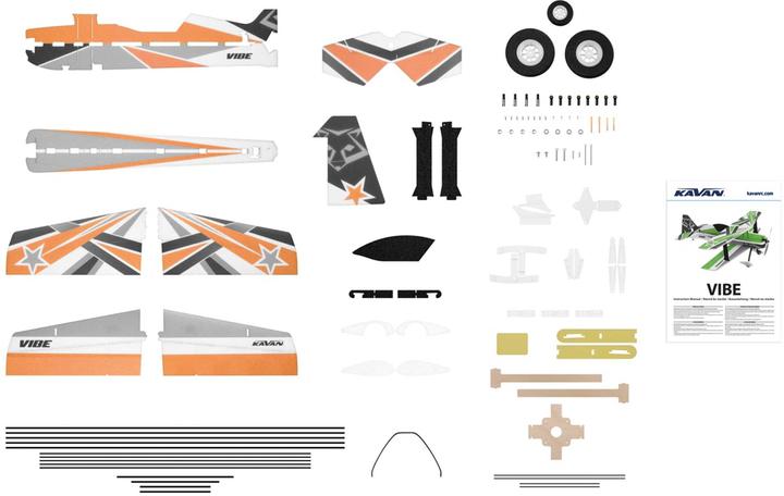 Image du produit Kavan VIBE Orange 3D-Kunstflug-Park-Flyer Doppeldecker aus EPP (Voltige)