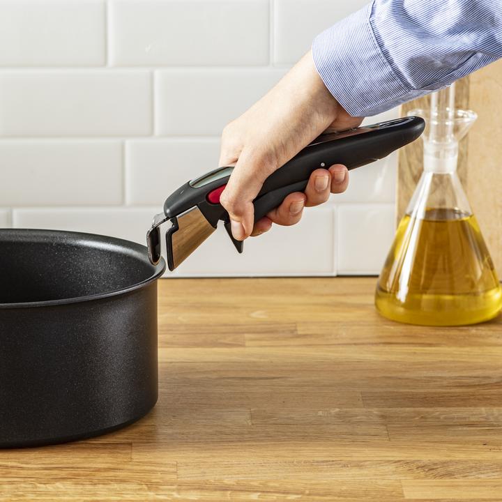 Image du produit Tefal Poignée Ingenio Premium avec insert en acier inoxydable (18.30 cm, Matières plastiques, Métal)