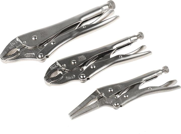 Actual product image Rs Pro 3 piece locking plier set (250 mm)