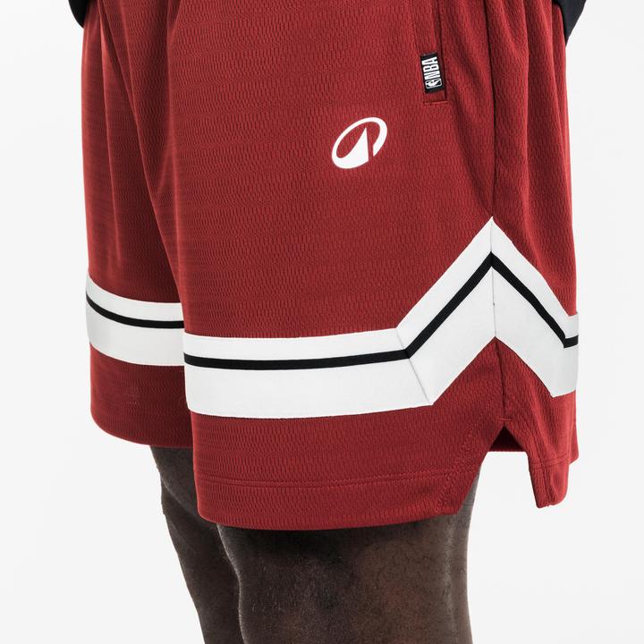 Image du produit Tarmak Short de basketball NBA homme/femme - SH 900 AD Rouge bordeaux (M)