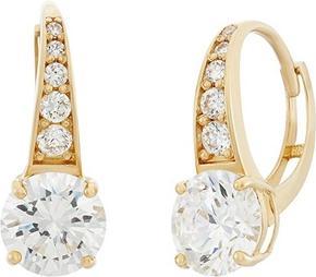 Produktbild JVD Gold plated earrings with clear zircons SVLE0974XH2GO00