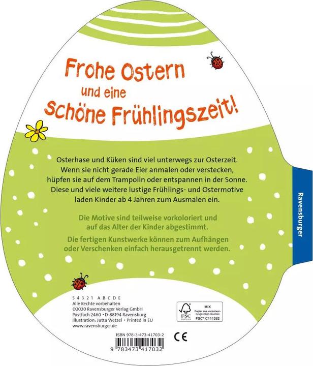 Produktbild Ravensburger Mein Osterei-Malblock