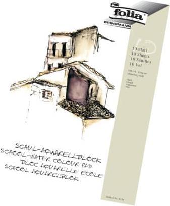 Folia Schul-Aquarellblock (A3, Blanko, Harter Einband)