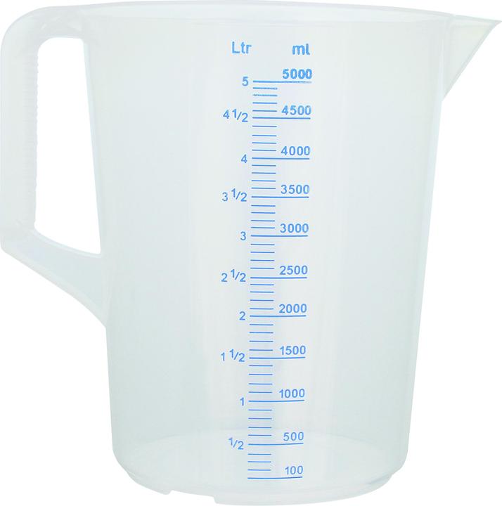 Produktbild Schneider Kunststoff Messbecher mit offenem Griff l (5000 ml)