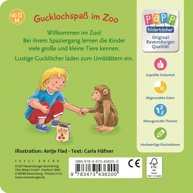 Actual product image Ravensburger My Zoo Peephole Book (German)