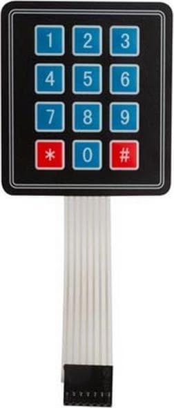 Actual product image Whadda Keyboard 3 x 4 matrix with foil