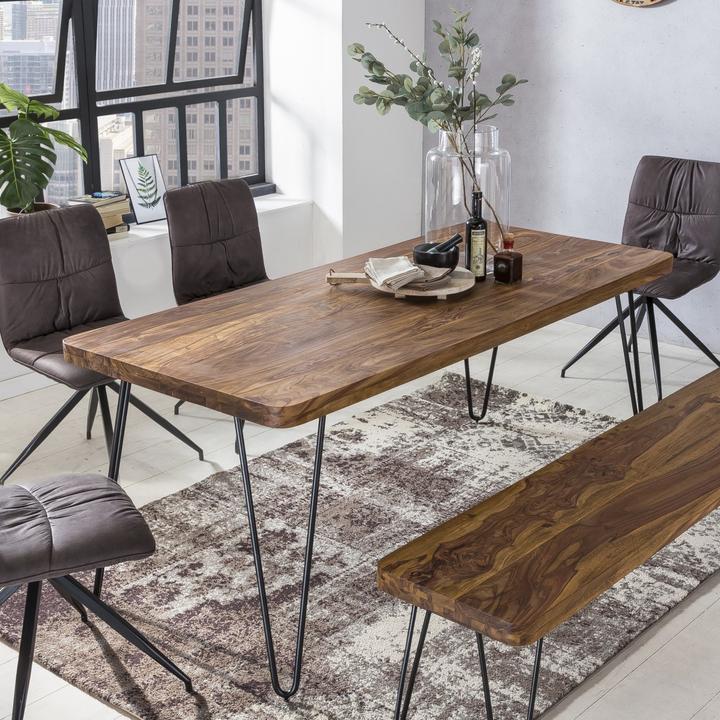 Produktbild FineBuy Esstisch Braun (80 x 120 x 76 cm)