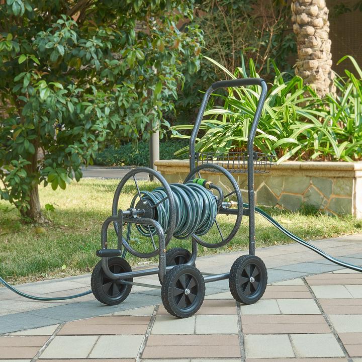 Actual product image Pro-Tec Schlauchwagen Gelibolu für 3/4 Zoll Schlauch max. 65 m Grau (1.50 m)