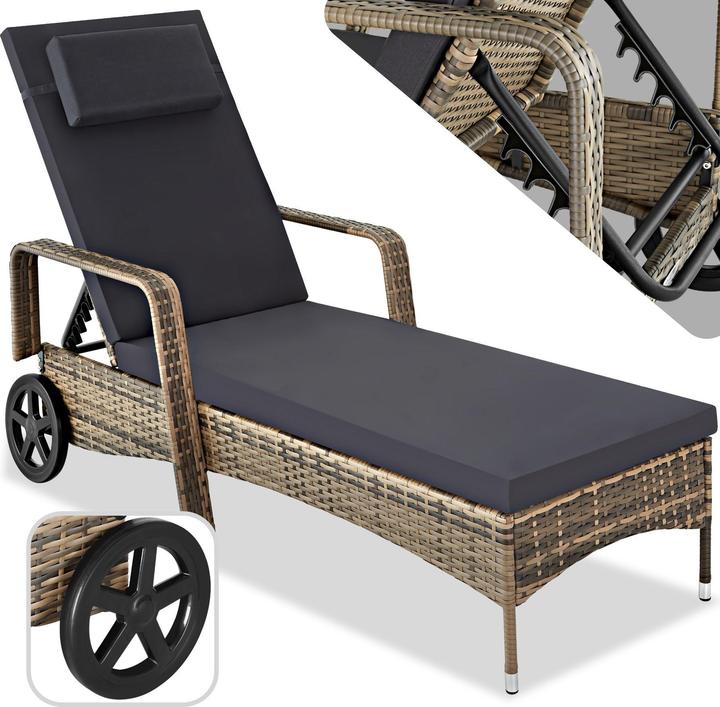 Produktbild tectake Sonnenliege (200 cm)
