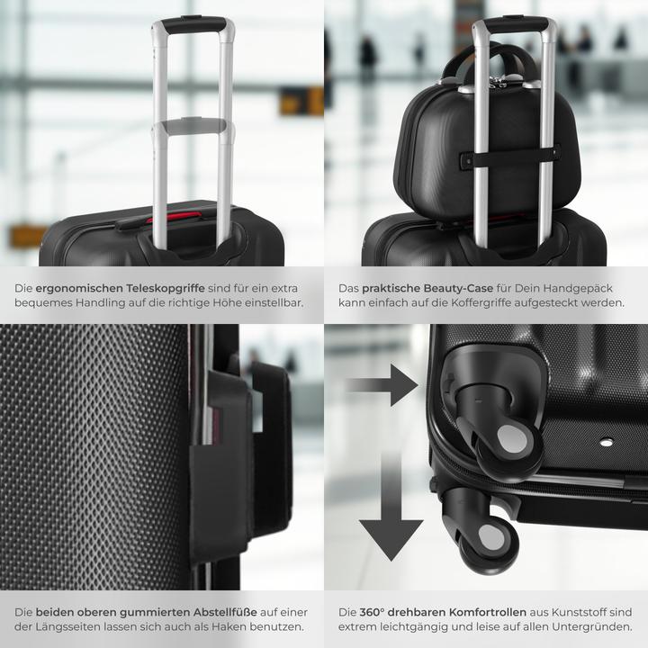 Produktbild tectake Hartschalenkoffer (90 l, L (90 - 115l))