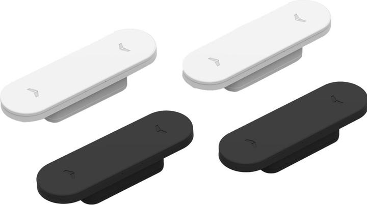 Produktbild Rieffel Türmagnet Magnotica Pro E, 73 x 22 mm, Abdeckkappe oval, Zamak weiss