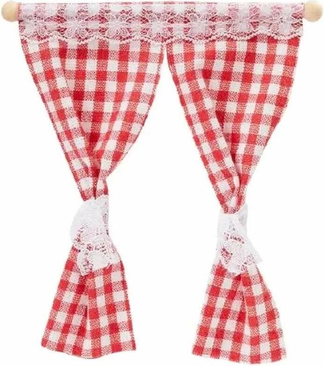Produktbild Hobby Fun Mini-Figur Vorhang 11.5 x 12 cm, Rot