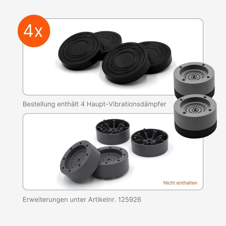 Immagine prodotto Hermex Smorzatori di vibrazioni 4-Pack Piede principale Piedi antivibrazione