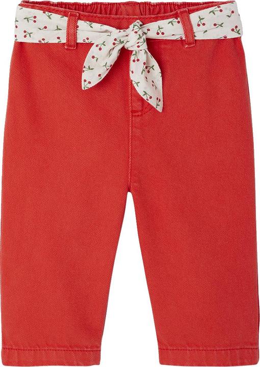 Vertbaudet Weite Baby Hose mit Bindegürtel