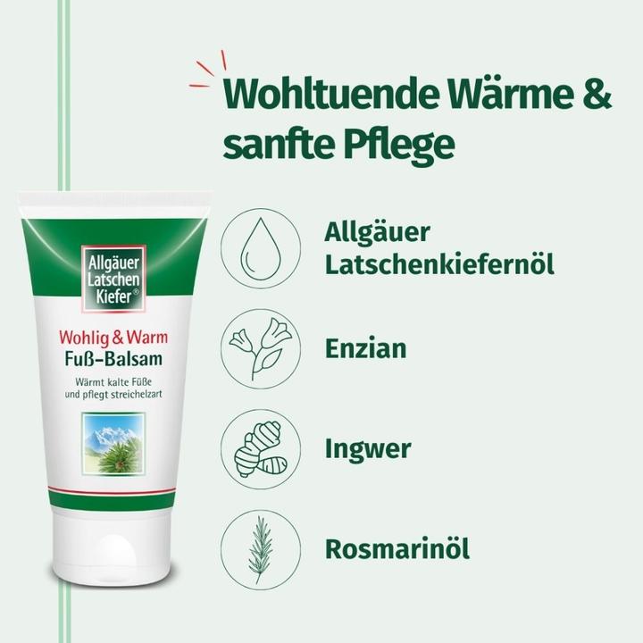 Actual product image Allgäuer Foot balm soothing&warm (Foot cream & foot gel, 75 ml)