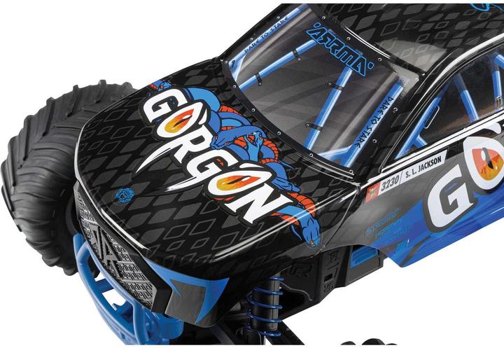 Productafbeelding Arrma Monstertruck Gorgon MEGA 550 RWD Blauw, ARTR, 1:10 (RTR Gereed voor gebruik)