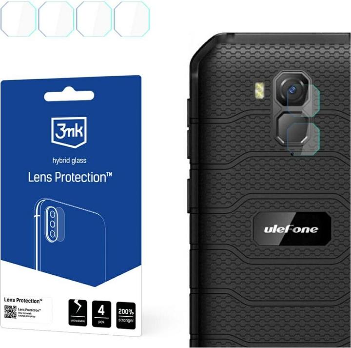 Immagine prodotto 3MK Protezione della lente Ulefone Armor X7 Pro Ochrona na obiektyw aparatu 4szt (1 Pezzo/i, Ulefone Armor X7 Pro)