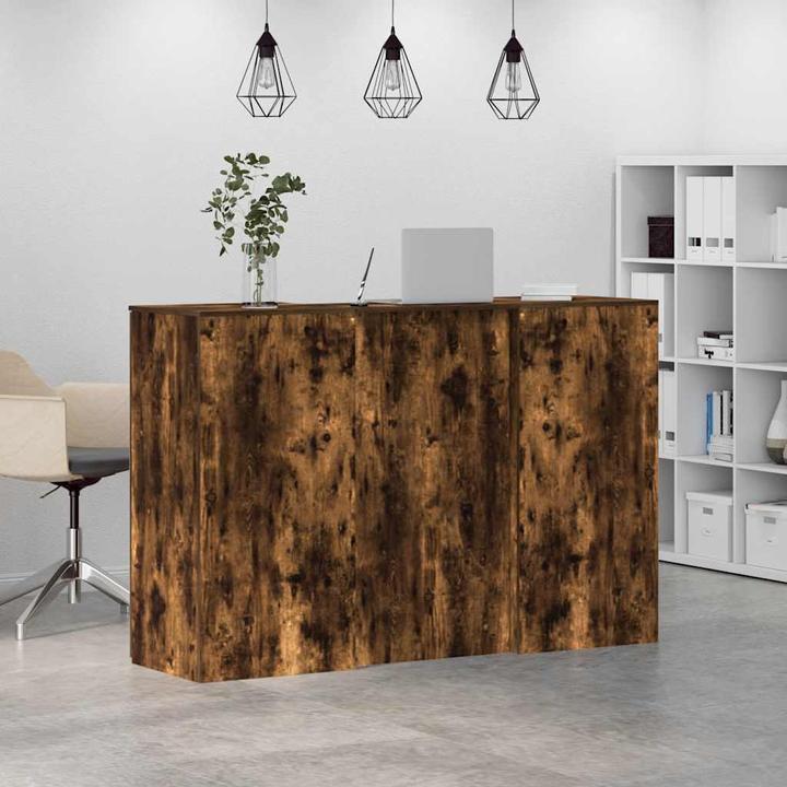 Produktbild VidaXL Empfangstheke Räuchereiche 155x50x103,5 cm Holzwerkstoff Empfangstresen