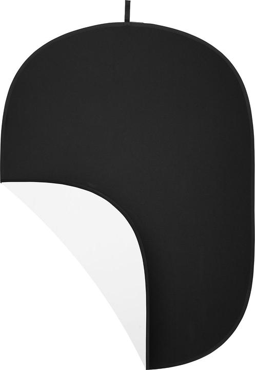 Image du produit Westcott 2-in-1 Black & White Screen (5' x 6.5') Collapsible Backdrop (152.40 cm, 195.60 cm)