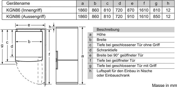 Image du produit Bosch Hausgeräte KGN86AIDR (631 l)