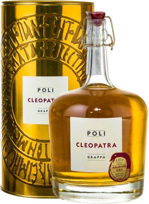 Produktbild Poli Grappa Cleopatra Amarone Oro 40% Vol. 0,7l in Tinbox