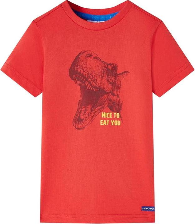VidaXL Kinder-T-Shirt Rot 92,Material: 100 % Baumwolle,Farbe (92)