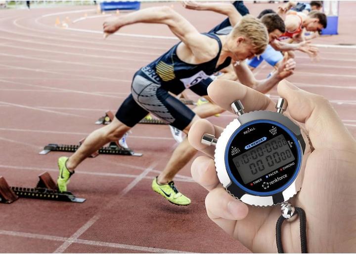 Actual product image Renkforce Stopwatch digtal 500 laps Display of 3 laps simultaneously, 1/100 precision