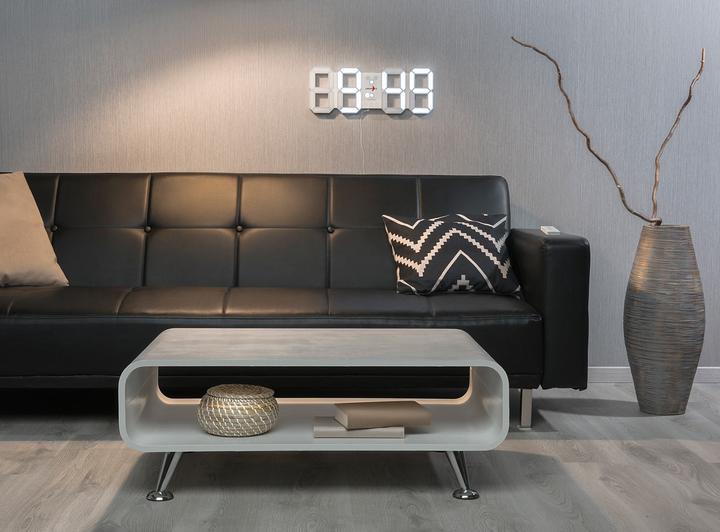 Image du produit Lunartec Horloge de bureau & murale LED sans fil