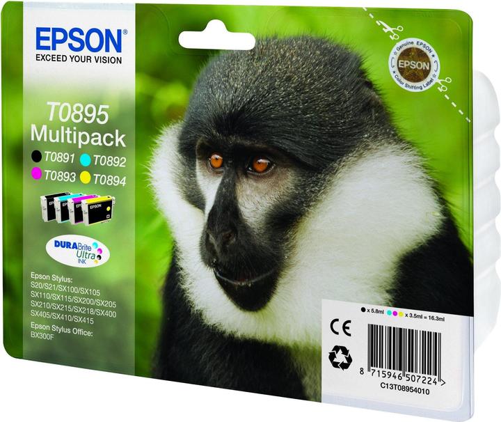 Actual product image Epson T0895 DuraBrite Ultra Multipack (M, FC, Y, C)