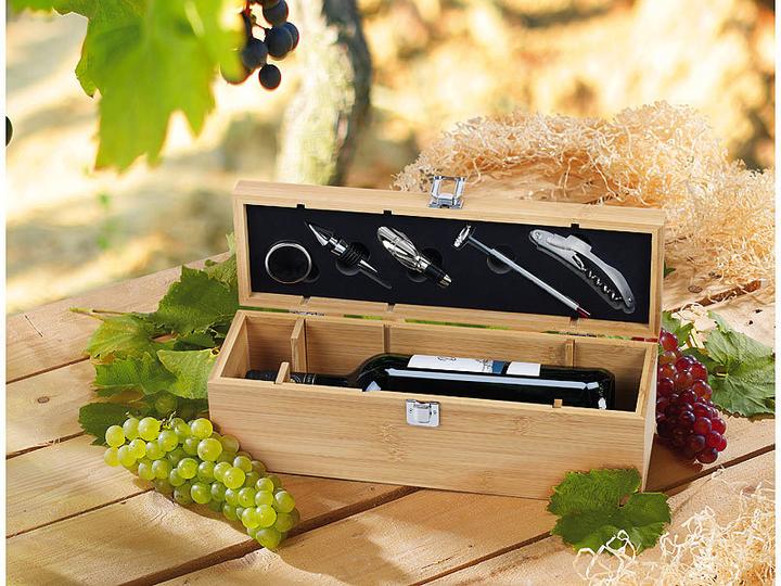 Image du produit Carlo Milano 2x Set de sommelier 5 pièces dans un coffret cadeau élégant pour 1 bouteille de vin (Thermomètre à vin, Aérateur de vin)