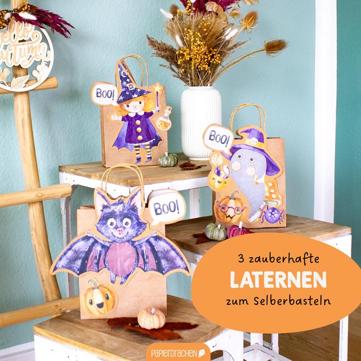 Immagine prodotto Papierdrachen 3 lanterne per bambini Halloween - Set 01